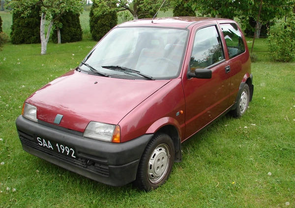 Fiat Cinquecento cena 9500 przebieg: 88000, rok produkcji 1992 z Poddębice małe 106